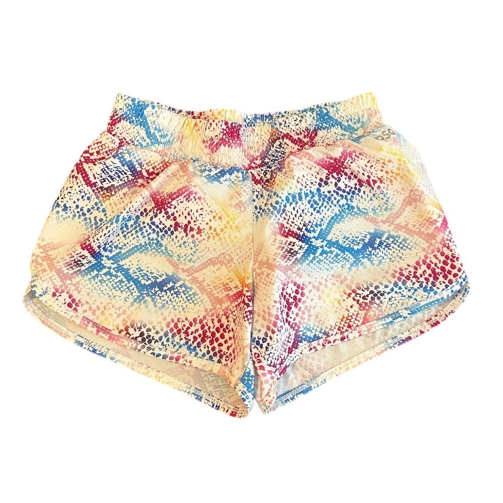 DSG Athletic Shorts Girls S Rainbow Snakeskin Activewear 1603